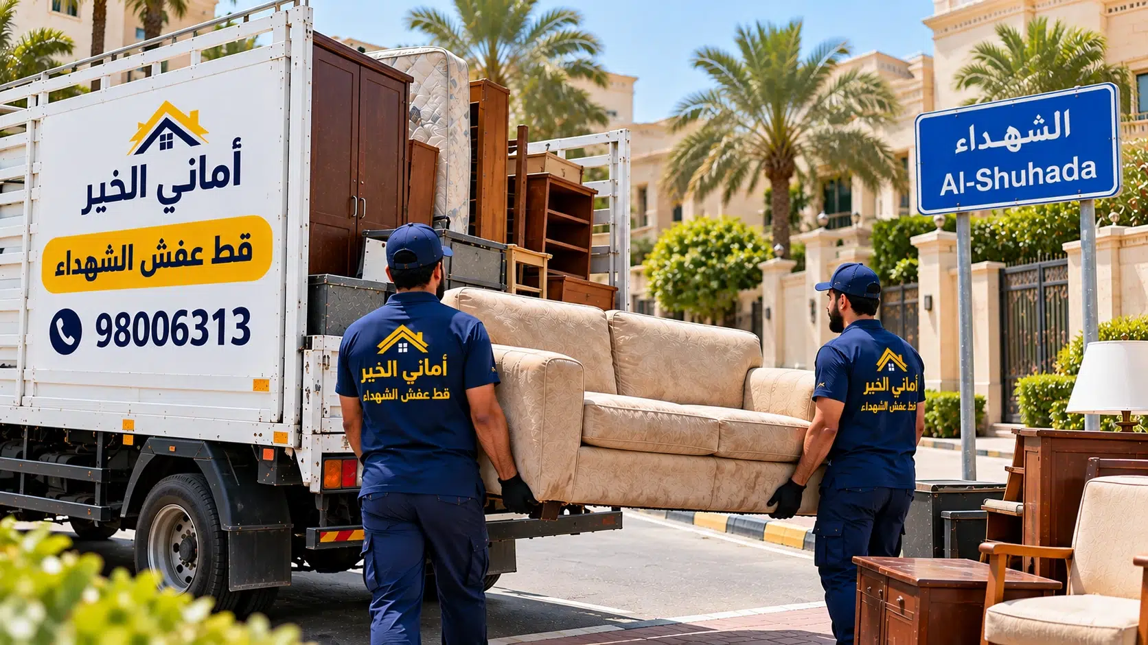 قط عفش الشهداء - أماني الخير قط عفش الشهداء أماني الخير لإخراج الأثاث القديم وقط الأغراض