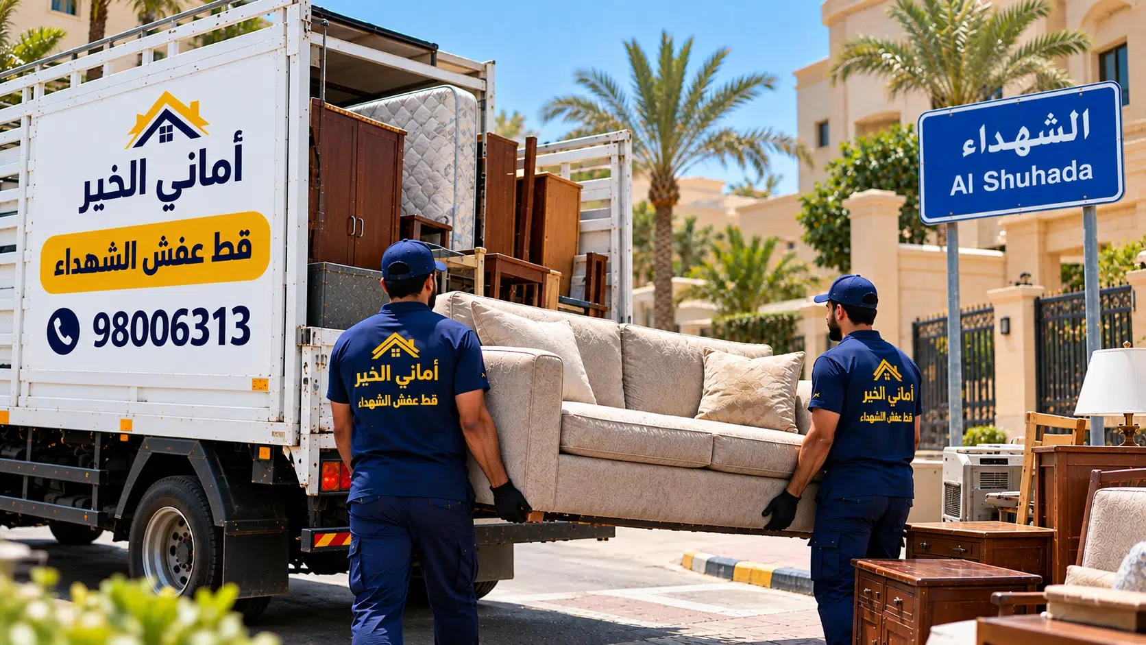 إخلاء العفش القديم من بيوت الشهداء قط عفش الشهداء